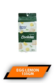 Lipo Cream Egg Lemon Cookies 135gm
